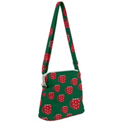 Christmas Coffee Zipper Messenger Bag by designsbymallika