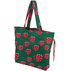 Christmas Coffee Drawstring Tote Bag by designsbymallika