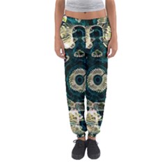 Fractal Glowing Kaleidoscope Wallpaper Art Design Women s Jogger Sweatpants by Pakemis