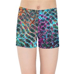 Fractal Abstract Waves Background Wallpaper Kids  Sports Shorts