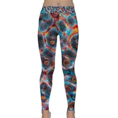 Fractal Black Texture Wallpaper Art Design Art Classic Yoga Leggings