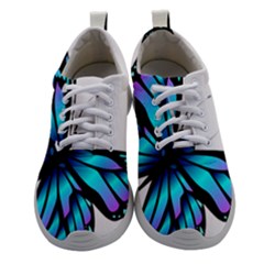 Blue And Pink Butterfly Illustration, Monarch Butterfly Cartoon Blue, Cartoon Blue Butterfly Free Pn Women Athletic Shoes