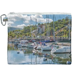 Piriapolis City Port, Maldonado, Uruguay Canvas Cosmetic Bag (xxxl) by dflcprintsclothing