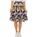 Abstract Flowers Background Pattern Classic Short Skirt View1