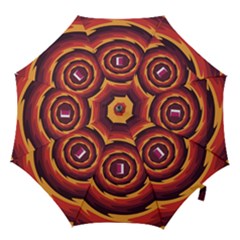 Illustration Door Abstract Concentric Pattern Hook Handle Umbrellas (small) by Ravend