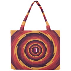 Illustration Door Abstract Concentric Pattern Mini Tote Bag