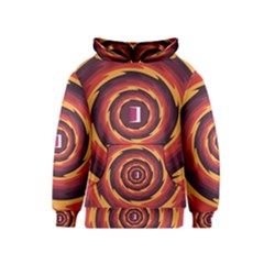 Illustration Door Abstract Concentric Pattern Kids  Pullover Hoodie