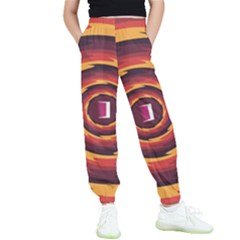 Illustration Door Abstract Concentric Pattern Kids  Elastic Waist Pants