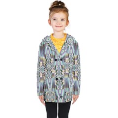 Modern Art Abstract Pattern Kids  Double Breasted Button Coat by Ravend