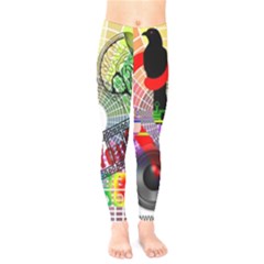 Social Media Interaction Woman Kids  Leggings