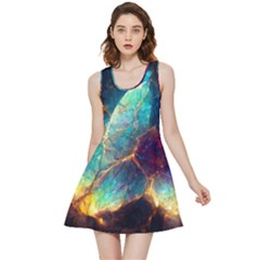 Abstract Galactic Inside Out Reversible Sleeveless Dress