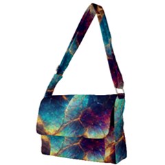 Abstract Galactic Full Print Messenger Bag (L)