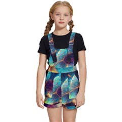 Abstract Galactic Kids  Short Overalls