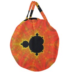 Fractal Mandelbrot Set Pattern Art Giant Round Zipper Tote