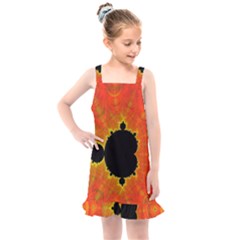 Fractal Mandelbrot Set Pattern Art Kids  Overall Dress by Ravend