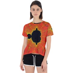 Fractal Mandelbrot Set Pattern Art Open Back Sport Tee