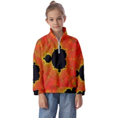 Fractal Mandelbrot Set Pattern Art Kids  Half Zip Hoodie by Ravend