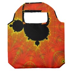 Fractal Mandelbrot Set Pattern Art Premium Foldable Grocery Recycle Bag by Ravend