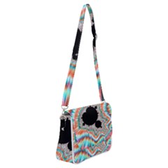 Fractal Abstract Background Shoulder Bag With Back Zipper