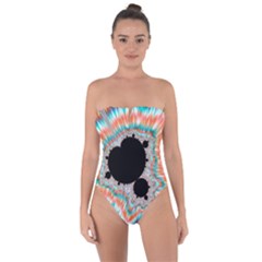 Fractal Abstract Background Tie Back One Piece Swimsuit