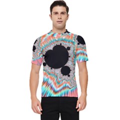 Fractal Abstract Background Men s Short Sleeve Rash Guard by Ravend