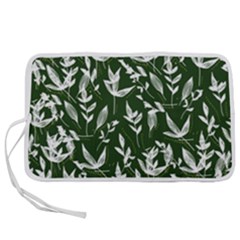 Leaves Pattern Wallpaper Watercolor Pen Storage Case (s) by Ravend