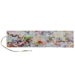 Dirt Puzzle Scrap Book Background Roll Up Canvas Pencil Holder (l)