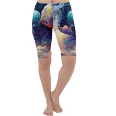 Quantum Physics Dreaming Lucid Cropped Leggings 