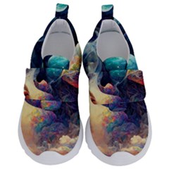 Quantum Physics Dreaming Lucid Kids  Velcro No Lace Shoes by Ravend