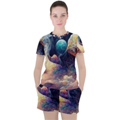 Quantum Physics Dreaming Lucid Women s Tee And Shorts Set