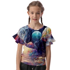 Quantum Physics Dreaming Lucid Kids  Cut Out Flutter Sleeves by Ravend