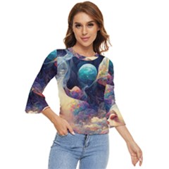 Quantum Physics Dreaming Lucid Bell Sleeve Top