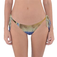 Abstract Painting Art Texture Reversible Bikini Bottom