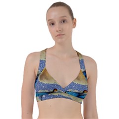 Abstract Painting Art Texture Sweetheart Sports Bra by Ravend