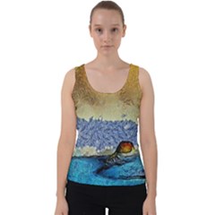 Abstract Painting Art Texture Velvet Tank Top