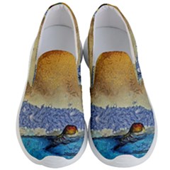 Abstract Painting Art Texture Men s Lightweight Slip Ons by Ravend