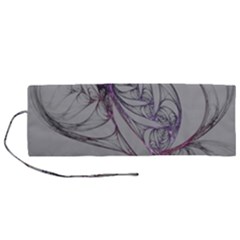 Abstract Background Watercolor Roll Up Canvas Pencil Holder (m)