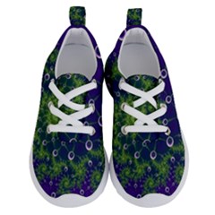 Fractal Spiral Abstract Background Running Shoes