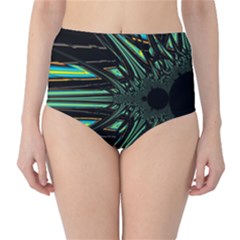 Art Pattern Abstract Design Classic High-waist Bikini Bottoms