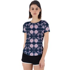 Flowers Daisies Spring Summer Back Cut Out Sport Tee by Ravend