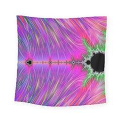 Fractal Fractals Abstract Art Square Tapestry (small)