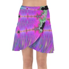 Fractal Fractals Abstract Art Wrap Front Skirt