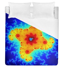 Fractal Starfish Mandelbrot Blue Duvet Cover (queen Size)