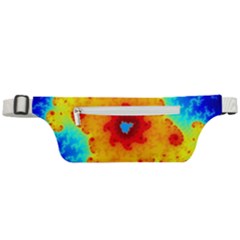 Fractal Starfish Mandelbrot Blue Active Waist Bag