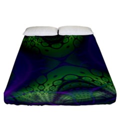 Fractal Abstract Art Pattern Fitted Sheet (california King Size)