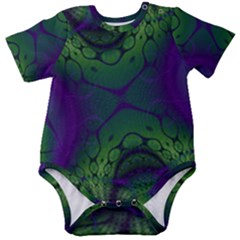 Fractal Abstract Art Pattern Baby Short Sleeve Onesie Bodysuit