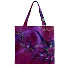 Fractal Math Abstract Abstract Art Zipper Grocery Tote Bag