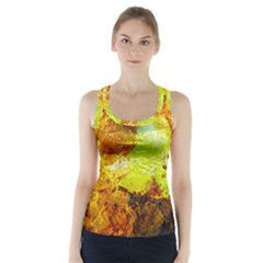 Lake Dallol In Danakil Depression Ethiopia Racer Back Sports Top by danenraven