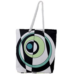 Abstraction 73 Full Print Rope Handle Tote (large) by Mazipoodles