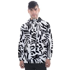 Abstract Painting Men s Front Pocket Pullover Windbreaker by Sobalvarro